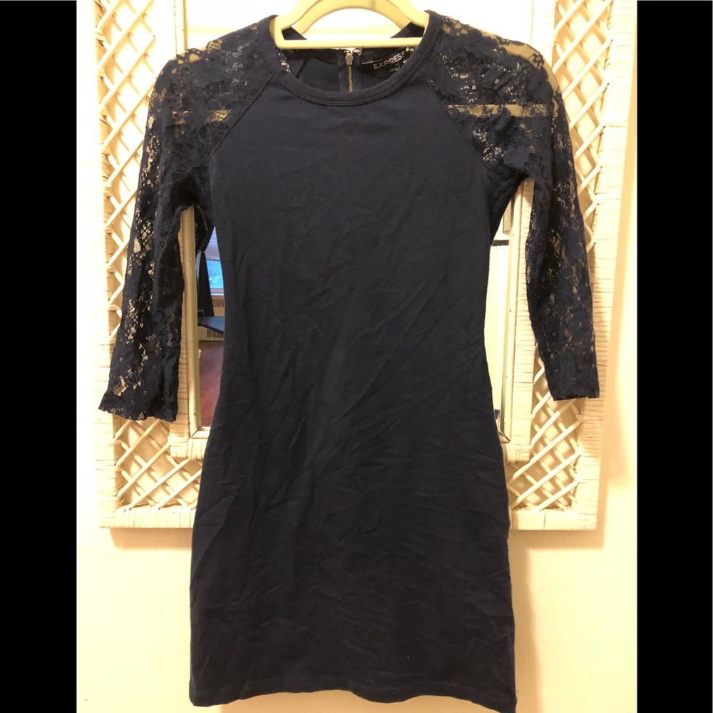 Lace Sleeve Dress